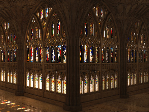 Gloucester cathedral cloister Model 3D