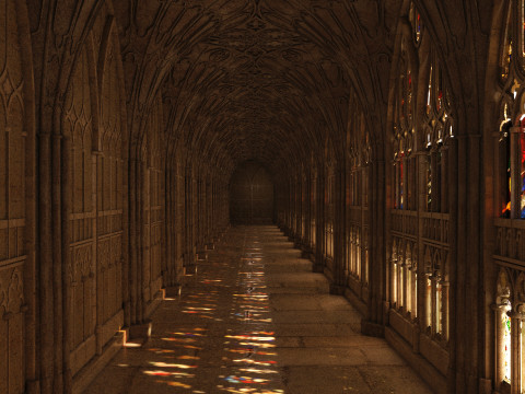 Gloucester cathedral cloister Model 3D