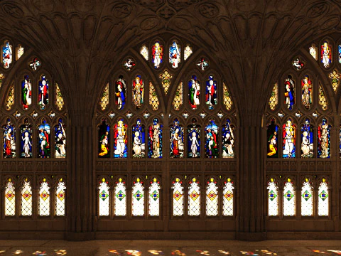 Gloucester cathedral cloister 3D Model