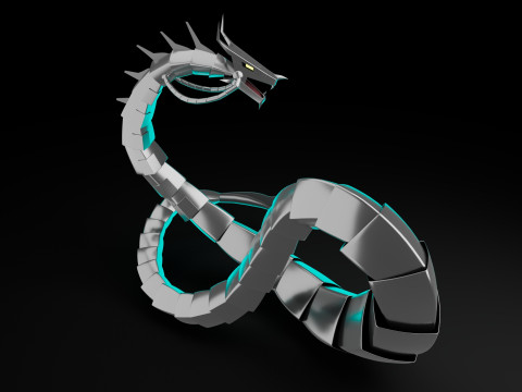 Cyber Dragon Modelo 3D