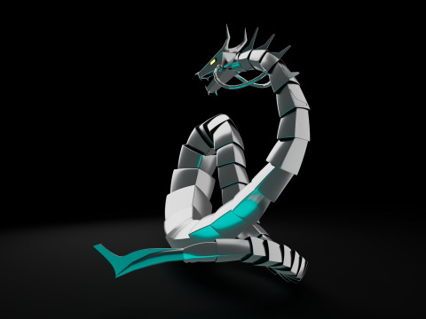 Cyber Dragon Modelo 3D