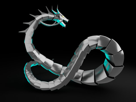 Cyber Dragon Modelo 3D