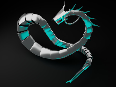 Cyber Dragon Modelo 3D