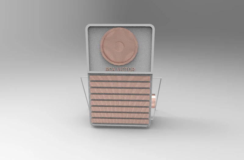 Transistor Radio 3D Print Model .c4d .max .obj .3ds .fbx .stl .blend