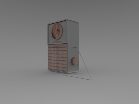 Transistor Radio 3D Print Model