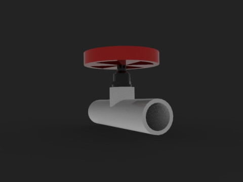 Gate Valve Miniature 3D Принт Модель