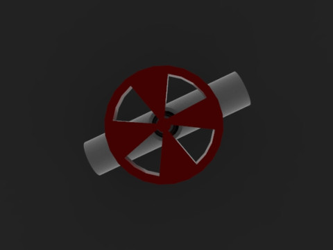 Gate Valve Miniature 3D Принт Модель