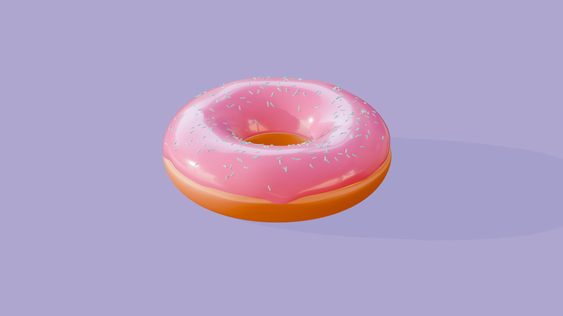 Krapfen 3D Modell .c4d .max .obj .3ds .fbx .stl .blend 