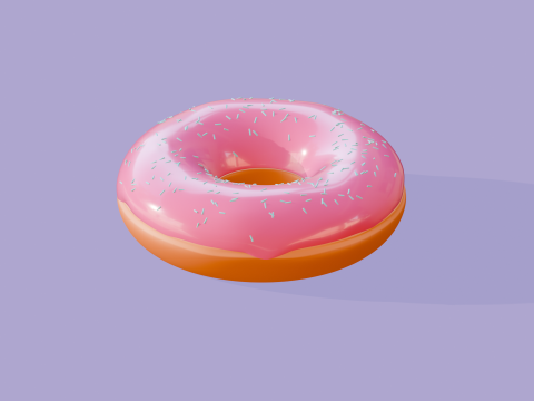 Donut 3D Model