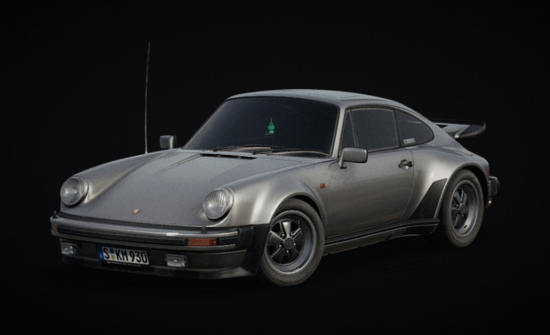 Porsche 911 930 Turbo1975 3D 模型 .c4d .max .obj .3ds .fbx .stl .blend
