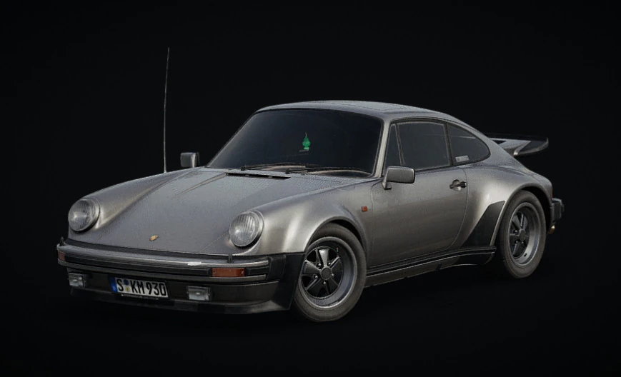 Porsche 911 930 Turbo1975 3D Model .c4d .max .obj .3ds .fbx .stl .blend 