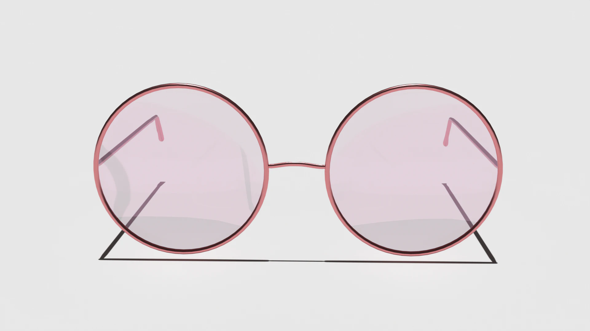 Teashade Pink Glasses 3D Model .c4d .max .obj .3ds .fbx .stl .blend 