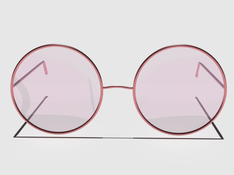 Teashade Pink Glasses 3D Модель