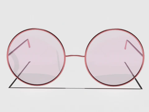 R&oacute;żowe okulary Teashade Model 3D