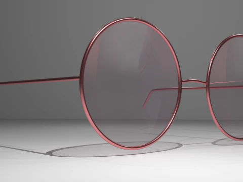 Teashade Pink Glasses 3D Model