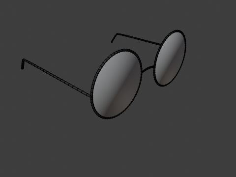 Teashade Pink Glasses Model 3D