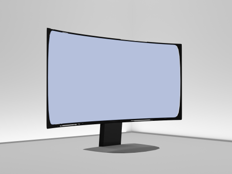 Curved Display LED Monitor 3D Модель