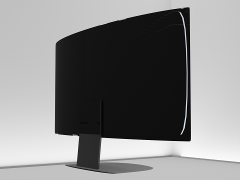 Curved Display LED Monitor 3Dモデル