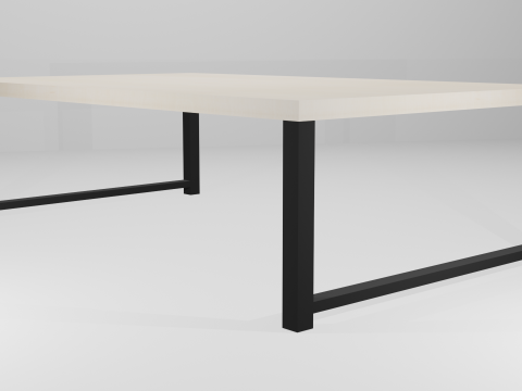 Simple Desk Model 3D