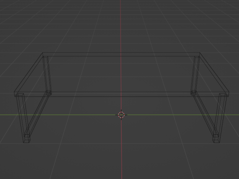 Simple Desk Model 3D