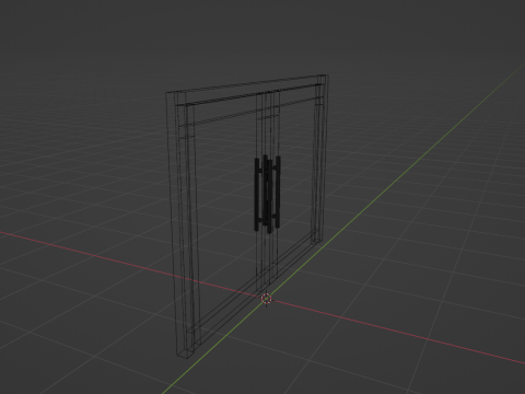 Full Glass Door 3D 模型