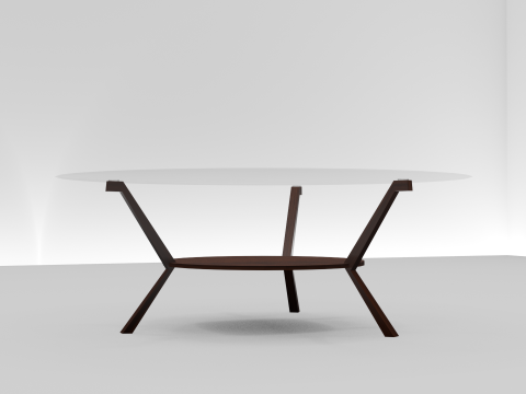 Circular Tea Table 3D Model