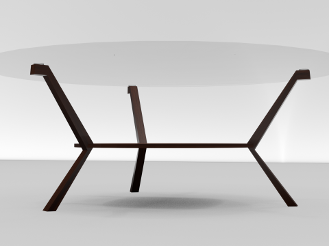 Circular Tea Table 3D Model