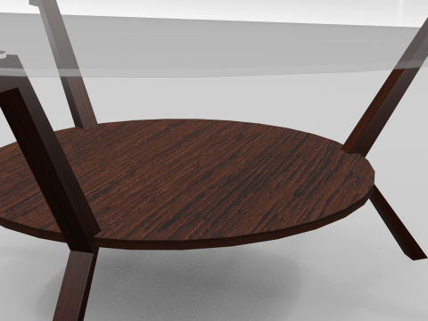 Circular Tea Table 3D Model