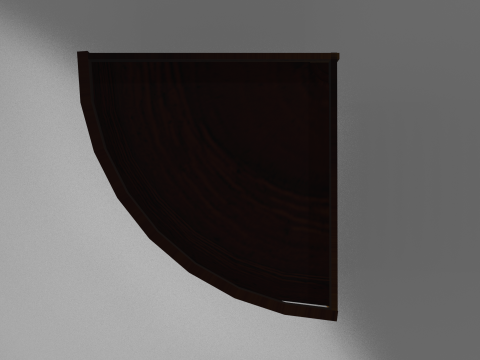 Corner Showcase 3D Model