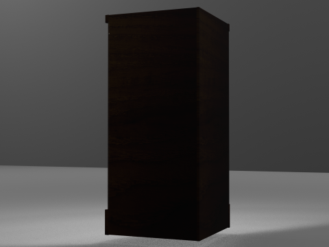 Corner Showcase 3D Model