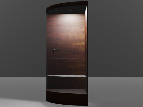 Corner Showcase 3D Model