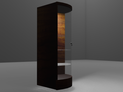 Corner Showcase 3D Model