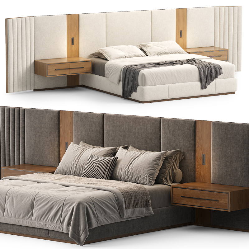 Beacon bed by Workshop Collection 3D Model .c4d .max .obj .3ds .fbx .stl .blend