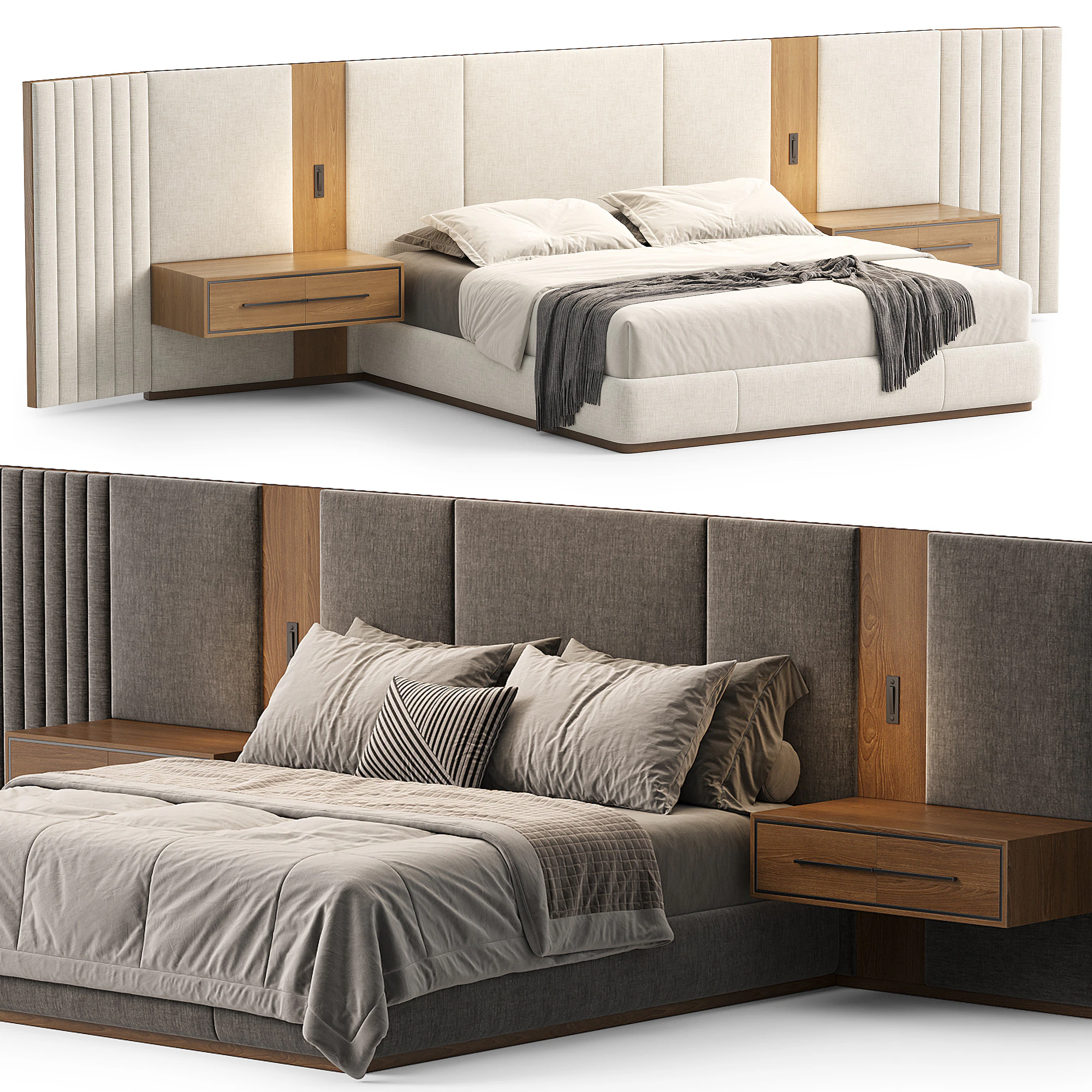 Beacon bed by Workshop Collection 3D Model .c4d .max .obj .3ds .fbx .stl .blend 