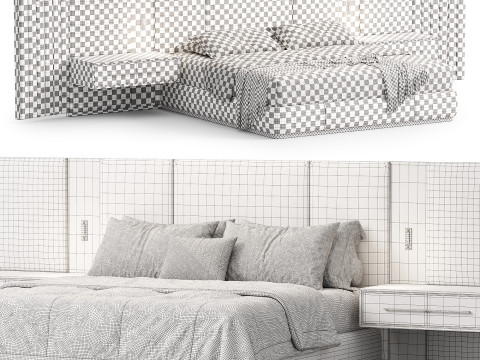 Beacon bed by Workshop Collection 3D Model