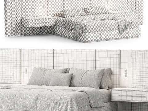 Beacon bed by Workshop Collection 3D Model