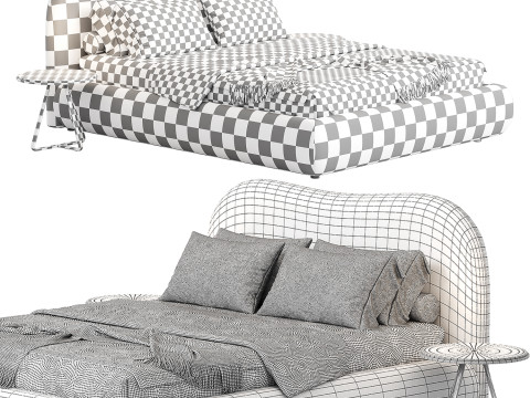 Bali bed 3D 模型