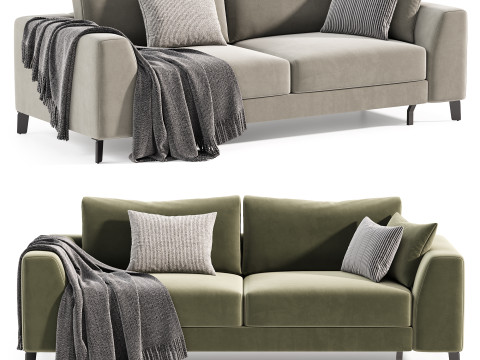 Blanc sofa Modello 3D