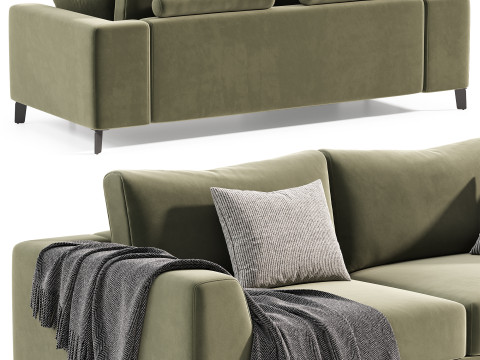 Blanc sofa Modello 3D