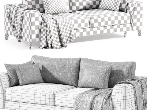 Blanc sofa Modello 3D
