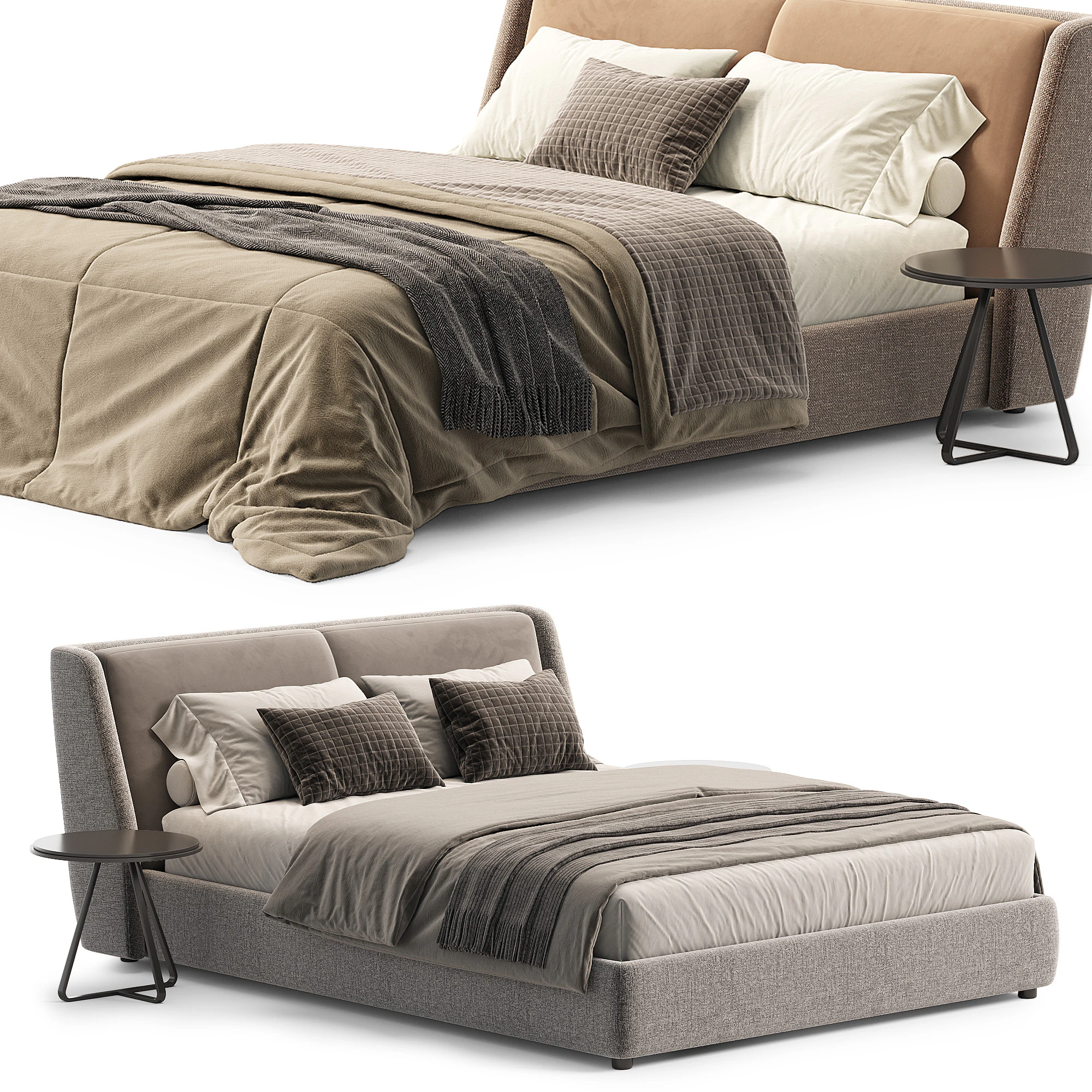Bronx bed 3D Model .c4d .max .obj .3ds .fbx .stl .blend 