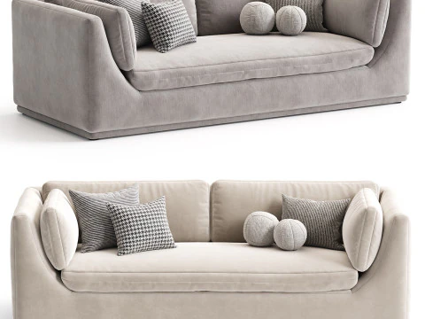 Loring sofa by West elm 3D Model