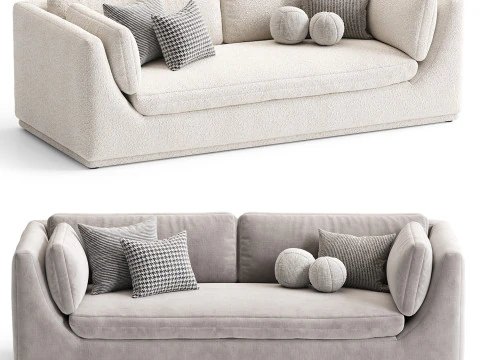 Loring sofa by West elm 3D Model