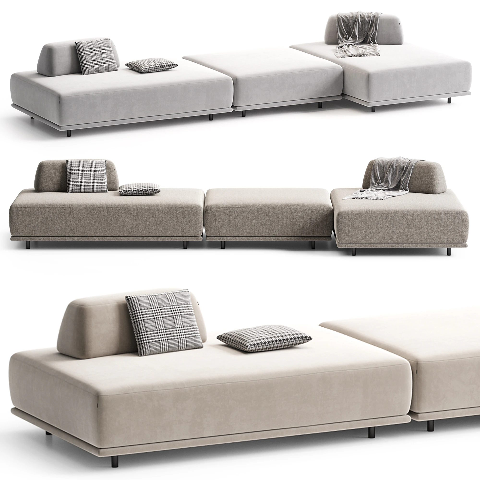 Mackenzie sofa 2 3D Model .c4d .max .obj .3ds .fbx .stl .blend 