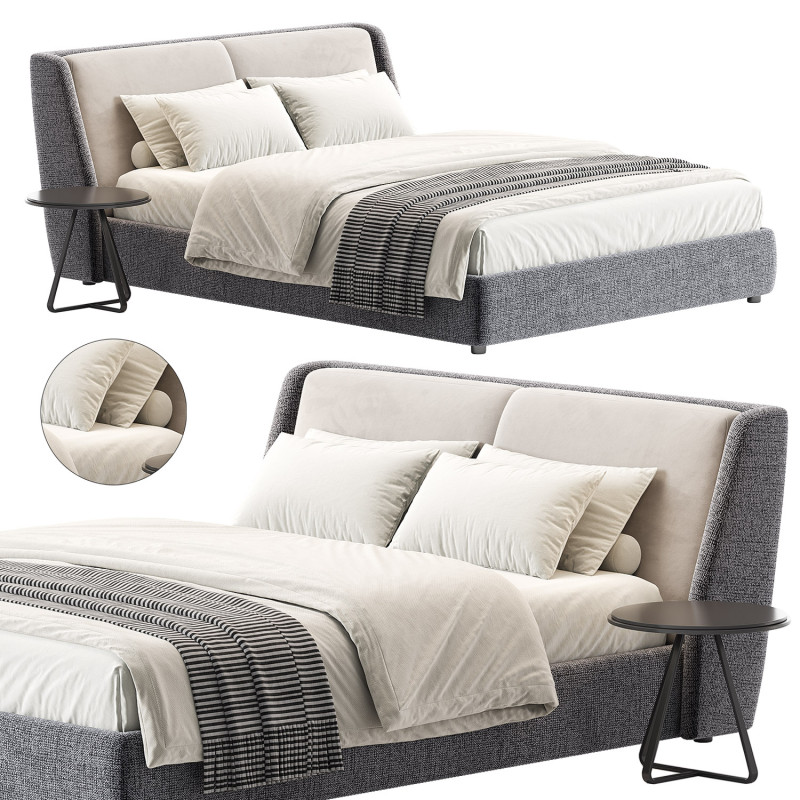 Bronx bed 2 3D Model .c4d .max .obj .3ds .fbx .stl .blend