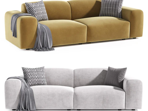 Cubi studio with armrests 3D Model