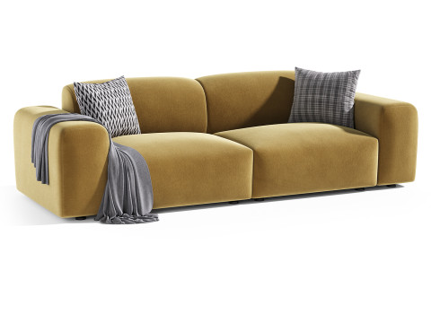 Cubi studio with armrests 3D Модель