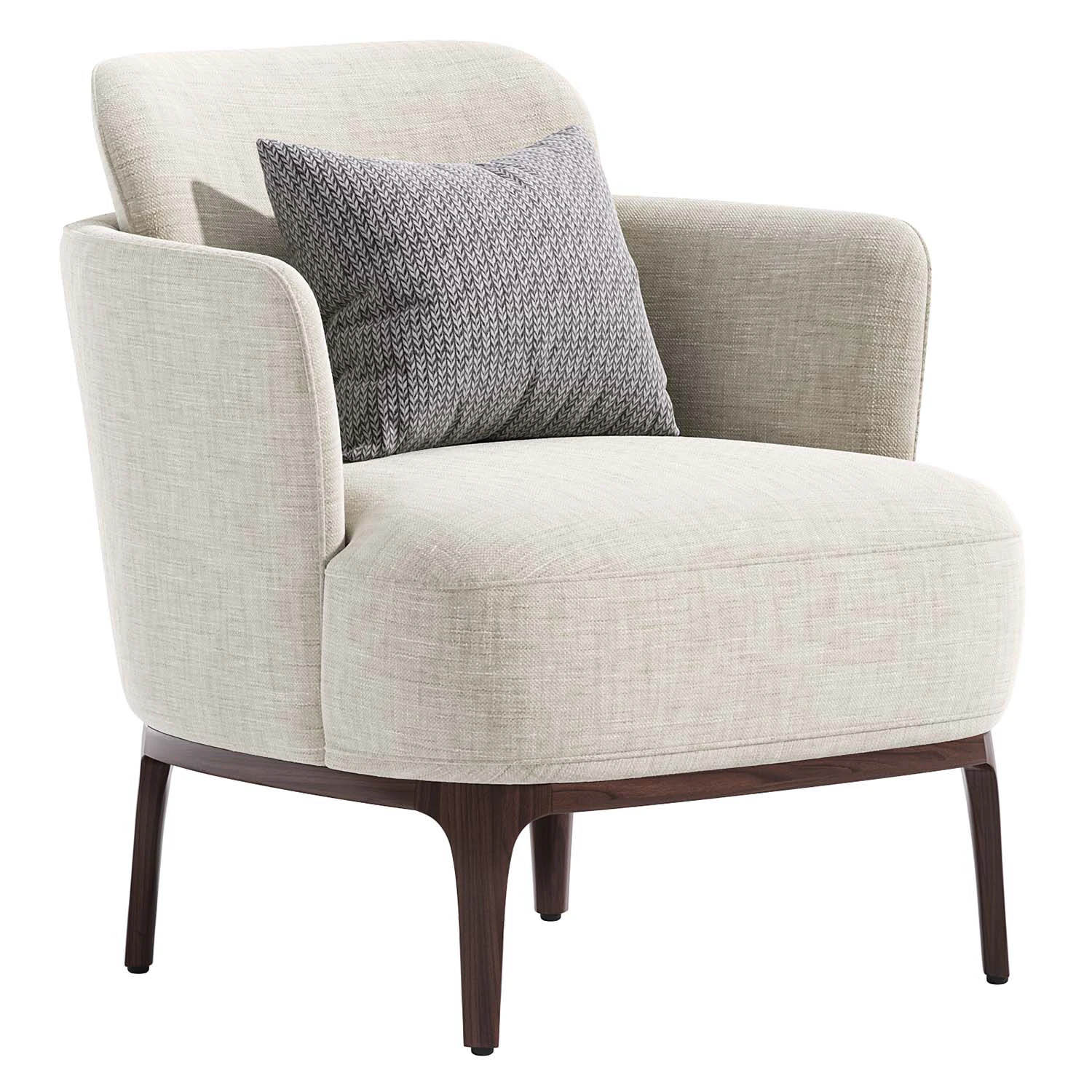 Jabote armchair by La redoute 3D Model .c4d .max .obj .3ds .fbx .stl .blend 