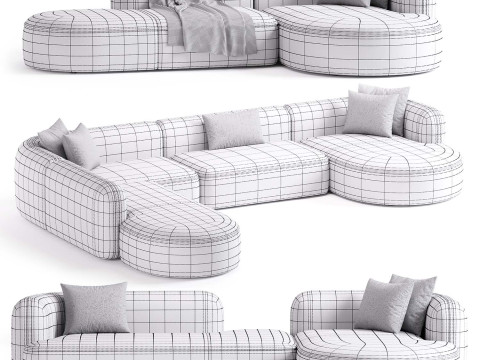 Luzaro Royalty 20 sofa 3D Model