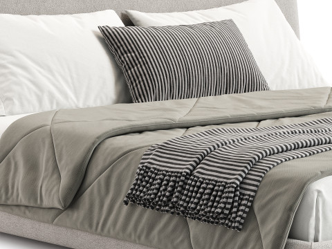 Nau flat bed by Beds one 3D 모델